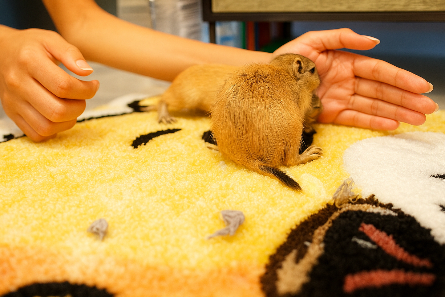 Hand Tufted Prairie Dog Rug