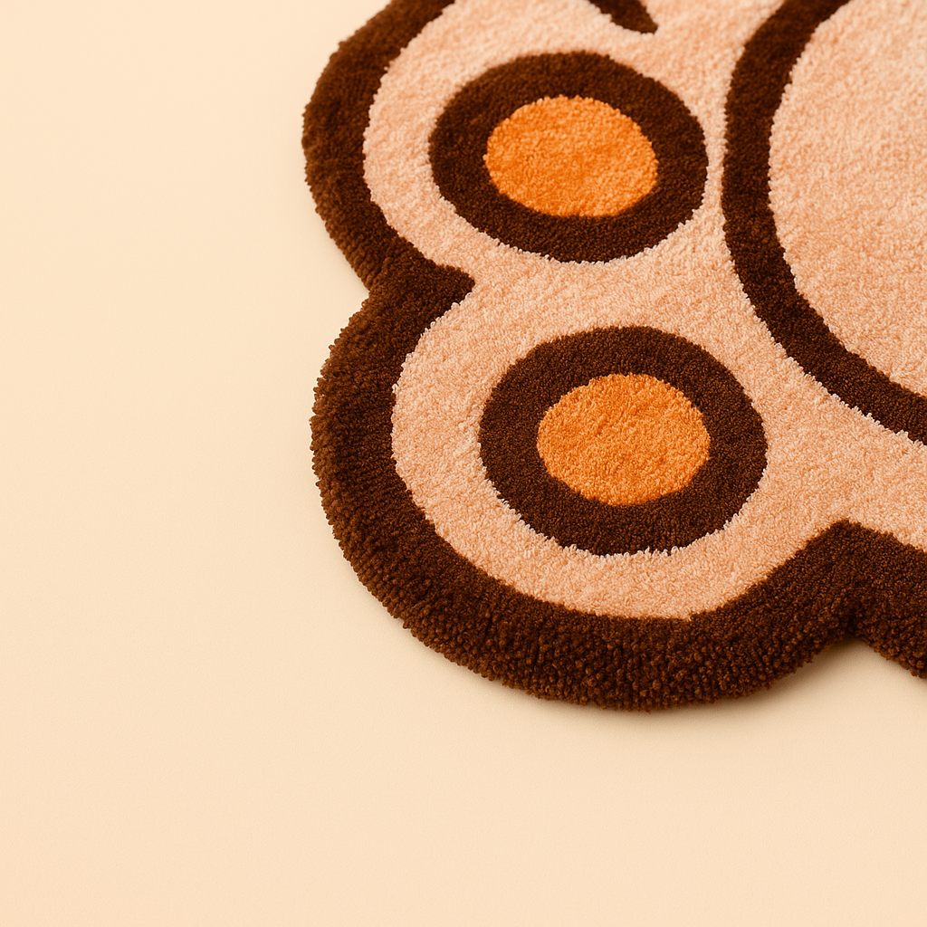 Hand Tufted Paw Print Area Rug