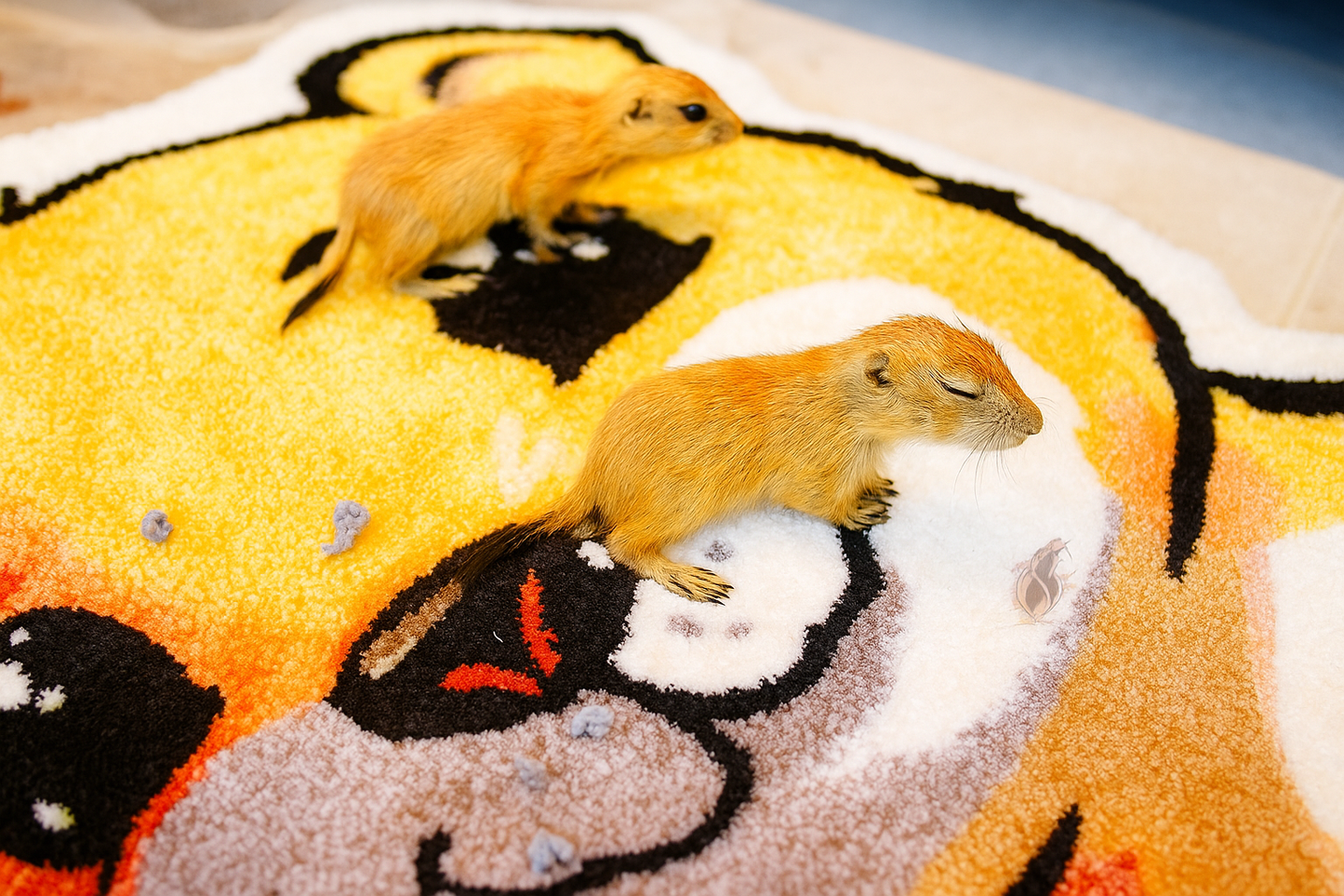 Hand Tufted Prairie Dog Rug