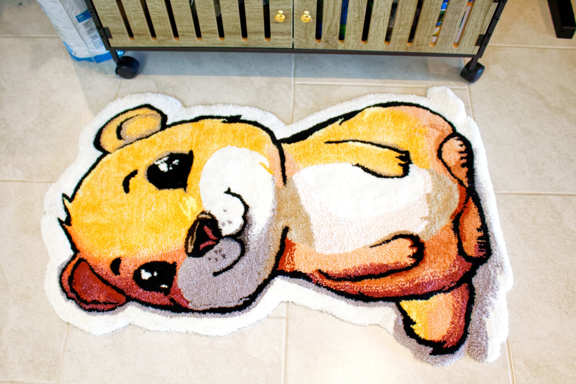 Hand Tufted Prairie Dog Rug 