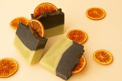 Limited Edition Orange & Charcoal Artisan Soap 