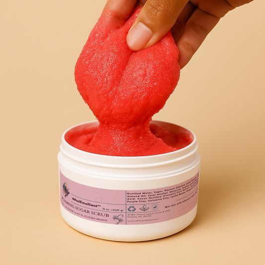 Foaming Sugar Scrub with Pink Clay 