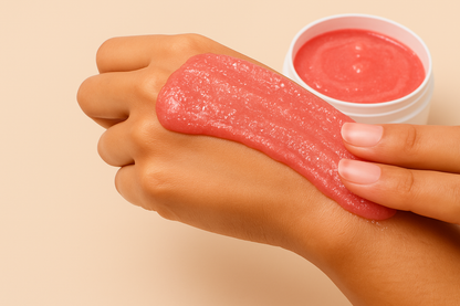Foaming Sugar Scrub with Pink Clay 