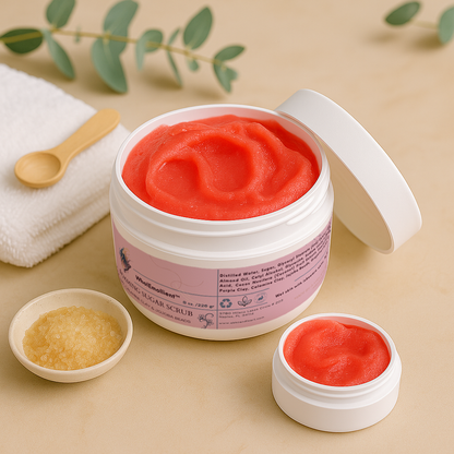 Foaming Sugar Scrub with Pink Clay 